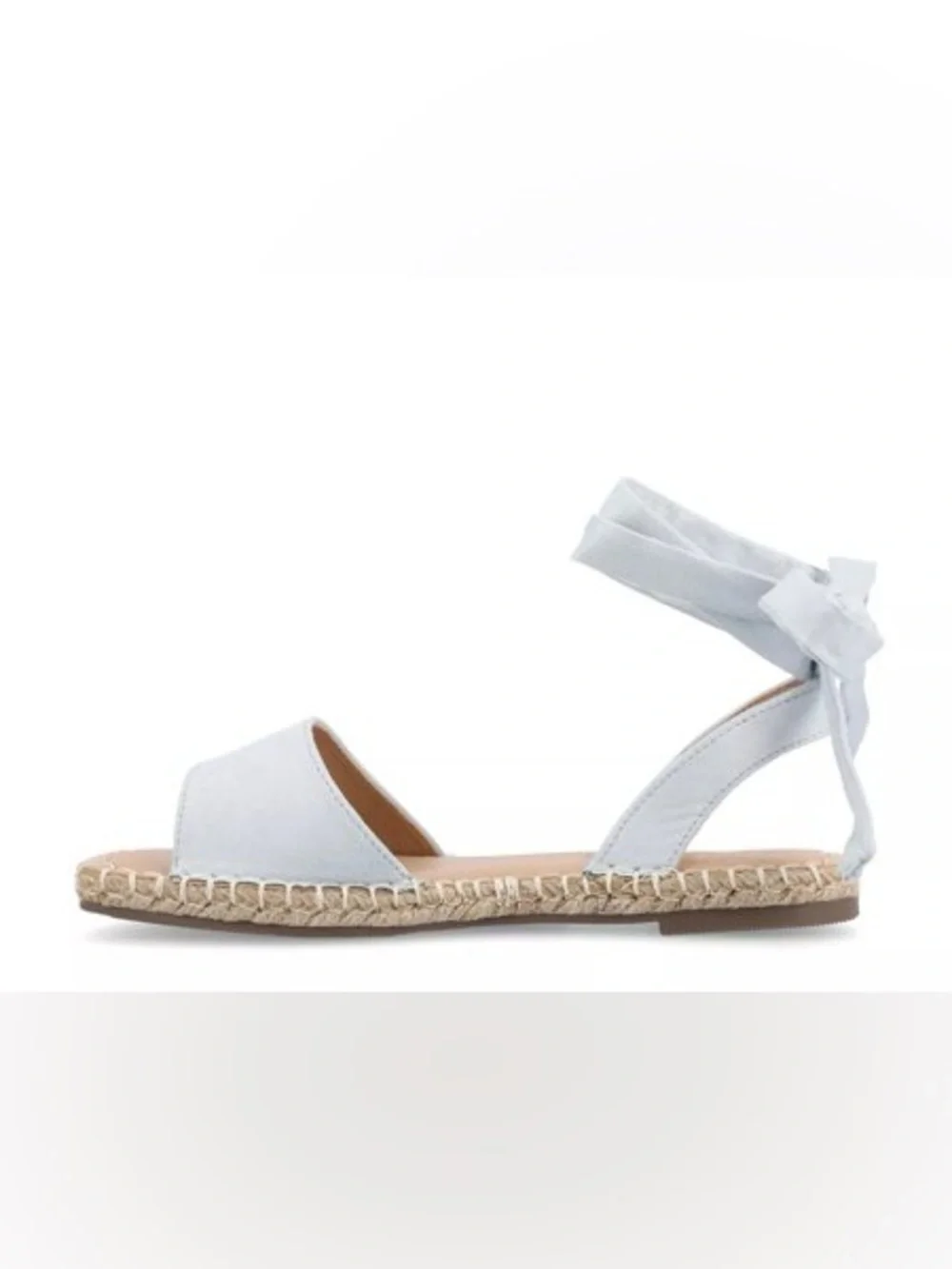 Journee Emelie Espadrille Sandal Light Blue
